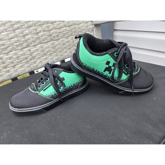Heely Minecraft Creeper Pro 20 Sneakers Youth Size 3 No Wheels - Picture 1 of 11